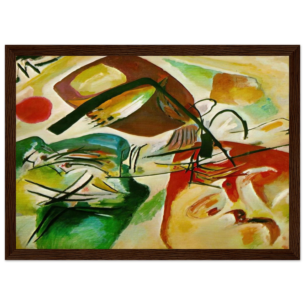PICTURE WITH A BLACK ARCH 1912 Framed Poster | Wassily Kandinsky Framed Prints Wall Art | Wassily Kandinsky Shop