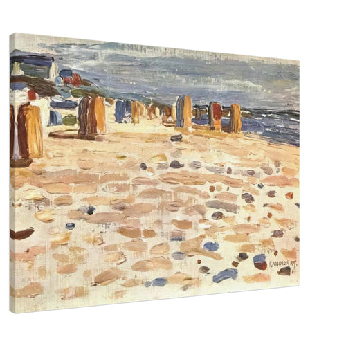 BEACH BASKETS IN HOLLAND 1904 Canvas | Wassily Kandinsky Canvas | Wassily Kandinsky Shop