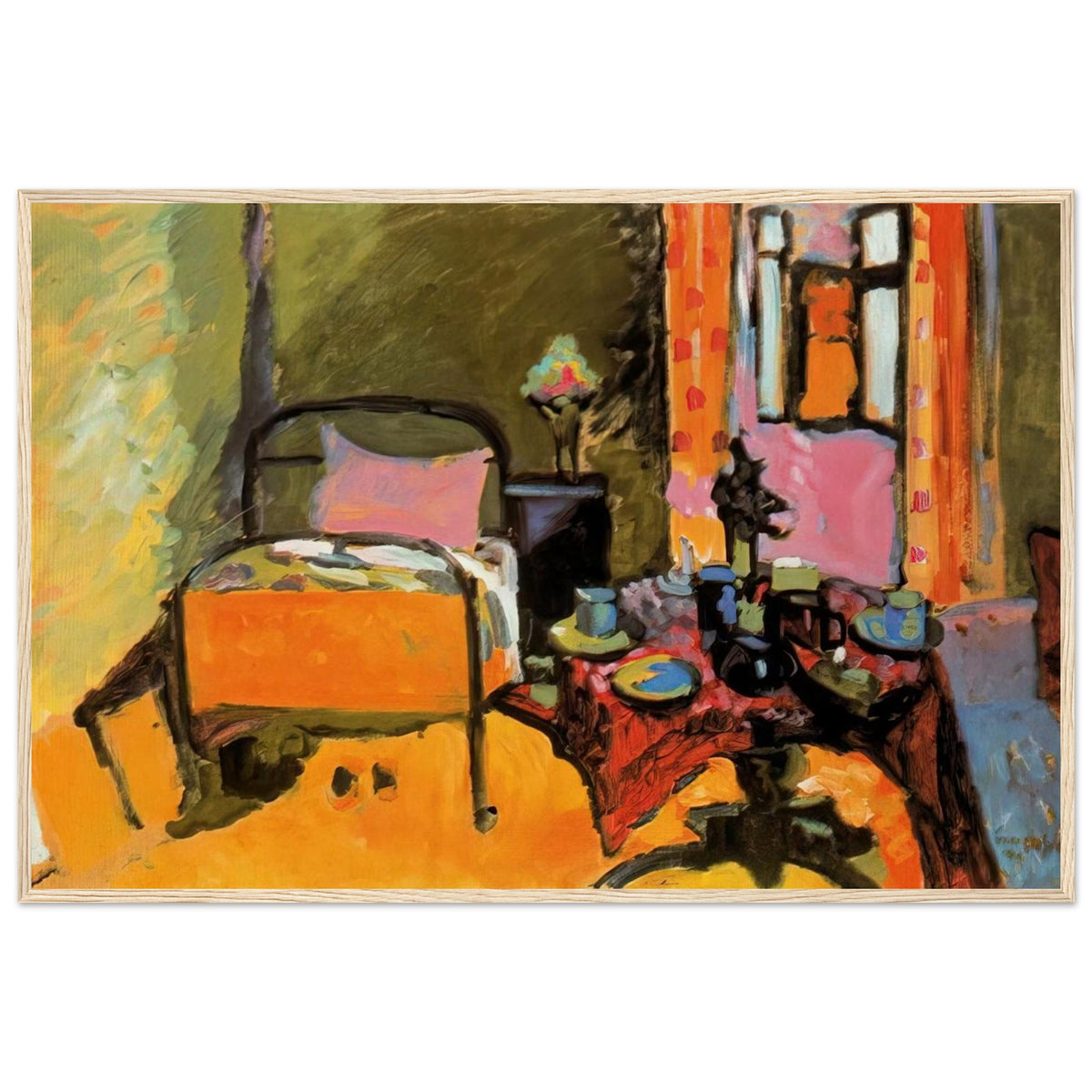 BEDROOM IN AINTMILLERSTRASSE 1909 Framed Poster | Wassily Kandinsky Framed Prints Wall Art | Wassily Kandinsky Shop