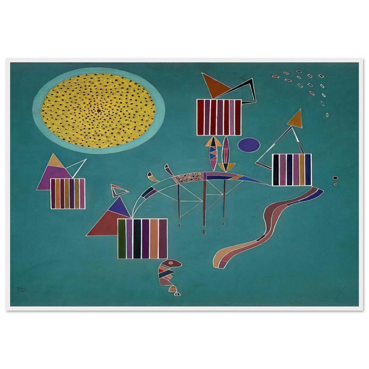 INTIME MESSAGE 1942 Framed Poster | Wassily Kandinsky Framed Prints Wall Art | Wassily Kandinsky Shop