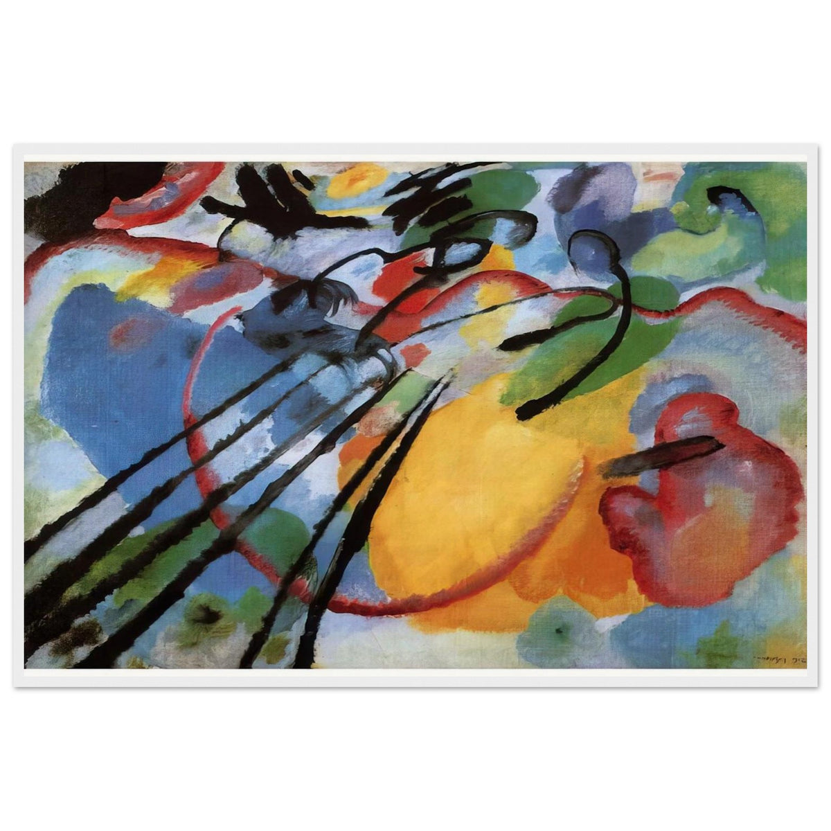 IMPROVISATION 26 ROWING 1912 Framed Poster | Wassily Kandinsky Framed Prints Wall Art | Wassily Kandinsky Shop