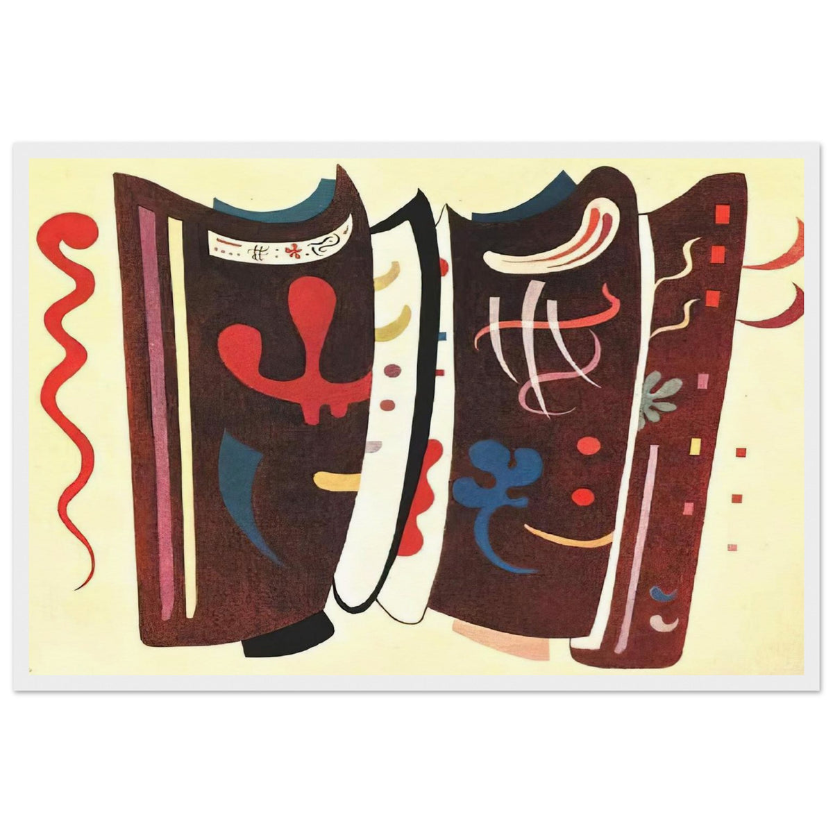 BROWN WITH SUPPLEMENT 1935 Framed Poster | Wassily Kandinsky Framed Prints Wall Art | Wassily Kandinsky Shop