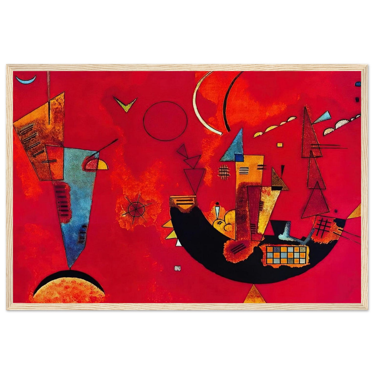 MIT UND GEGEN 1929 Framed Poster | Wassily Kandinsky Framed Prints Wall Art | Wassily Kandinsky Shop