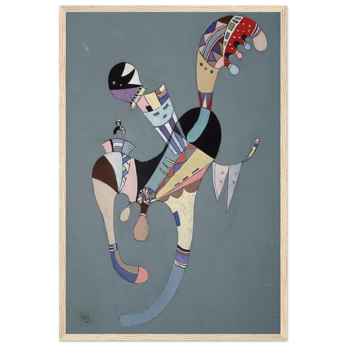 A FLOATING FIGURE 1942 Framed Poster | Wassily Kandinsky Framed Prints Wall Art | Wassily Kandinsky Shop