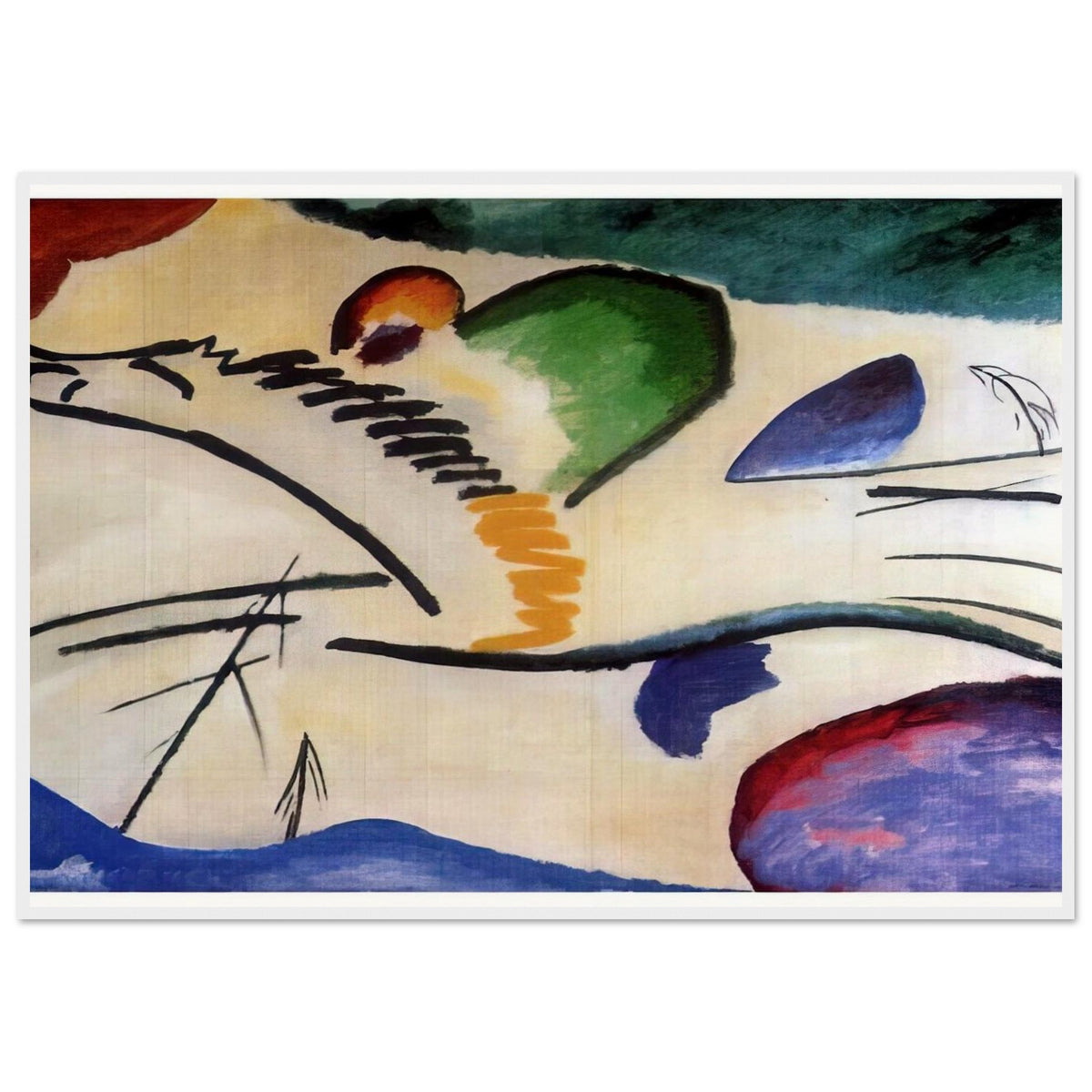 LYRICAL LYRICS 1911 Framed Poster | Wassily Kandinsky Framed Prints Wall Art | Wassily Kandinsky Shop