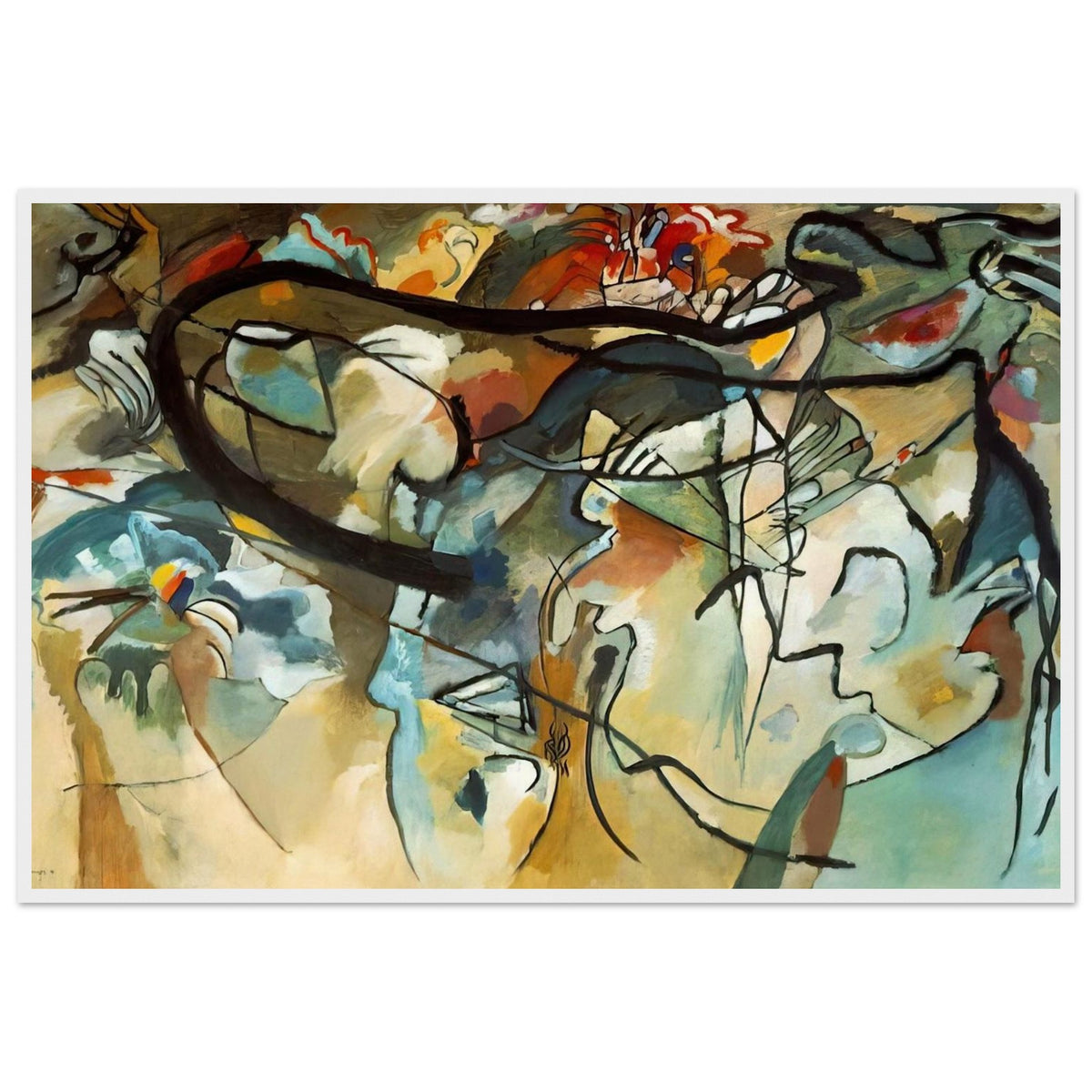 COMPOSITION V 1911 Framed Poster | Wassily Kandinsky Framed Prints Wall Art | Wassily Kandinsky Shop