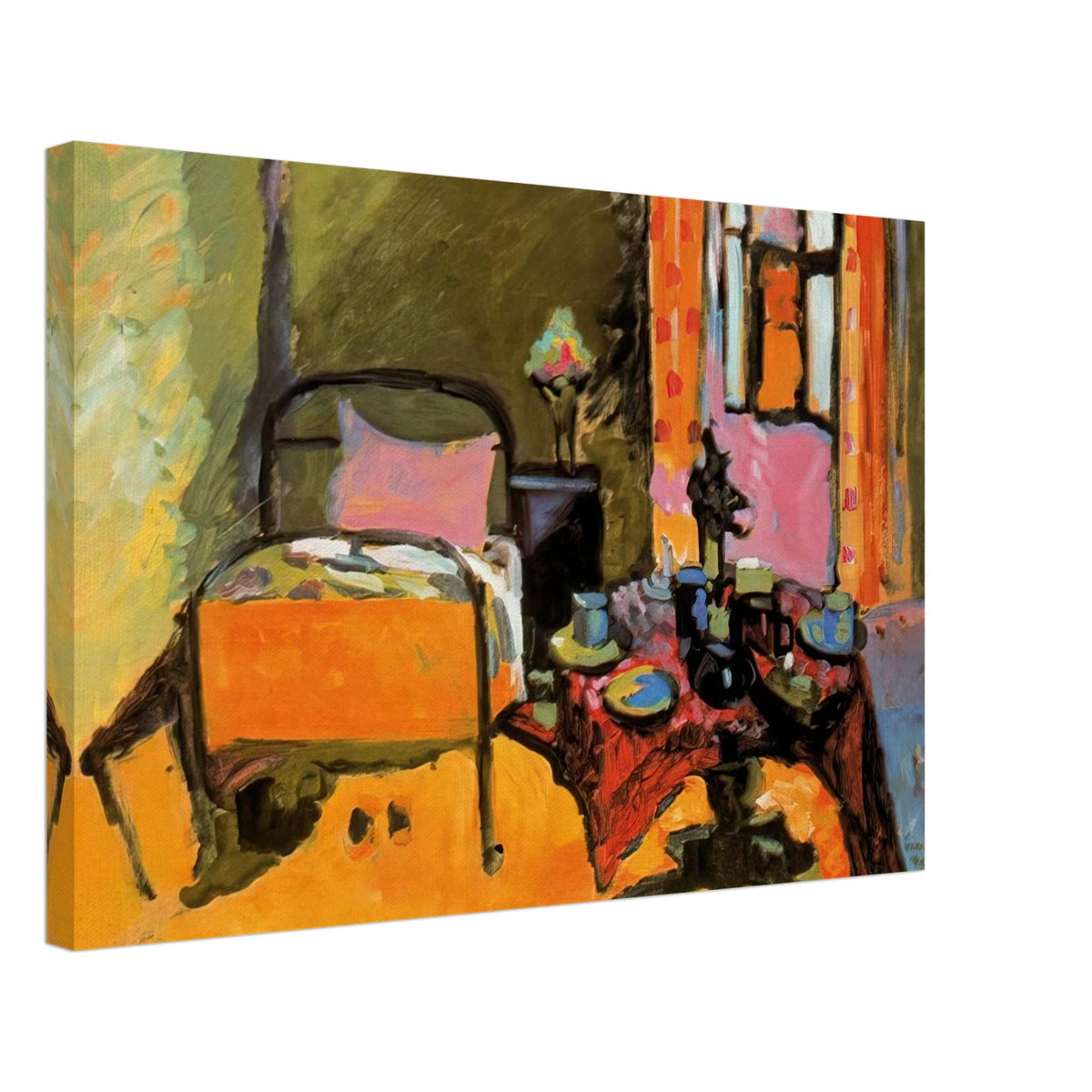 BEDROOM IN AINTMILLERSTRASSE 1909 Canvas | Wassily Kandinsky Canvas | Wassily Kandinsky Shop