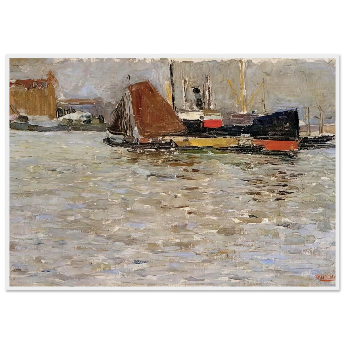 ROTTERDAM SUN 1906 Framed Poster | Wassily Kandinsky Framed Prints Wall Art | Wassily Kandinsky Shop
