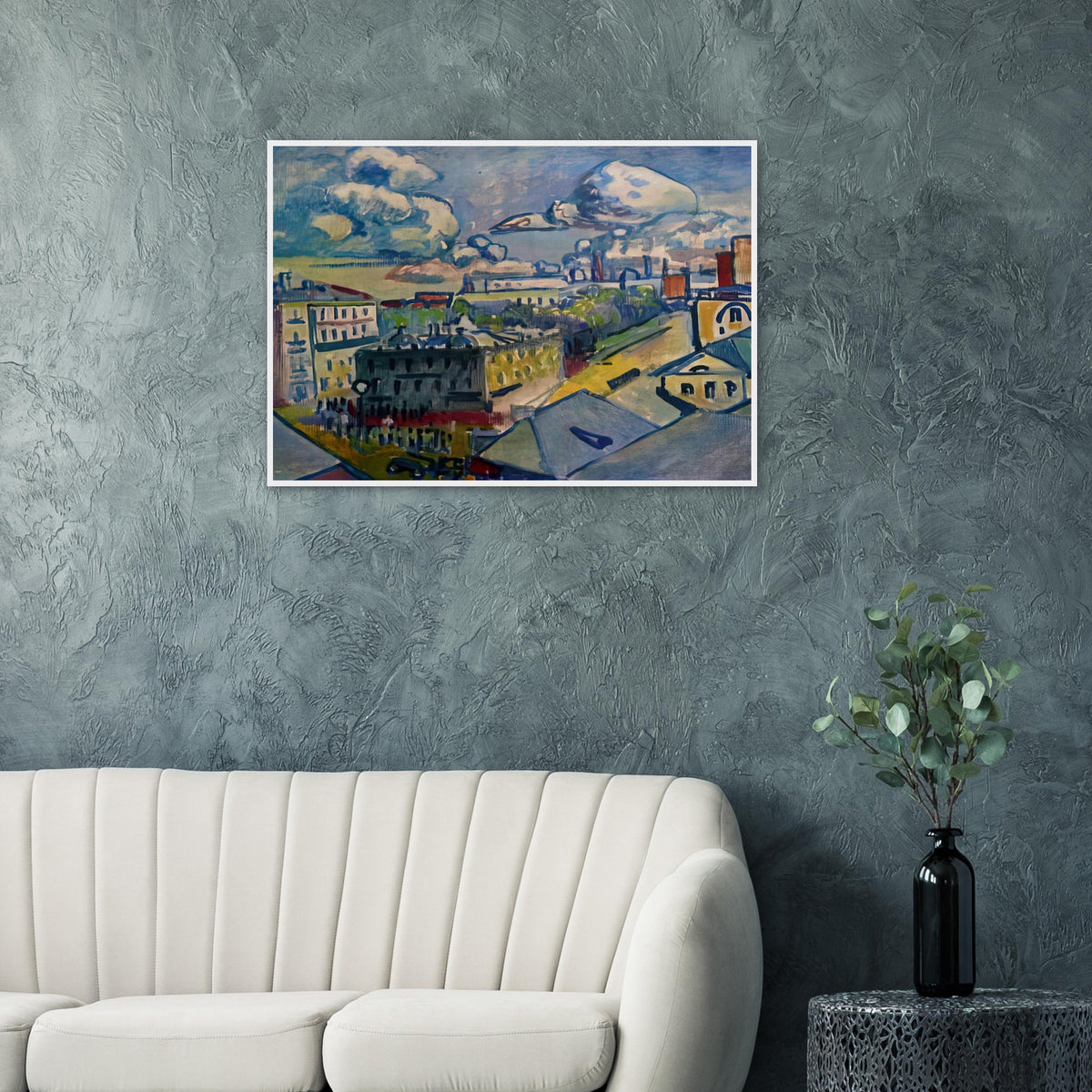 MOSCOW ZUBOVSKAYA SQUARE STUDY 1916 Framed Poster | Wassily Kandinsky Framed Prints Wall Art | Wassily Kandinsky Shop