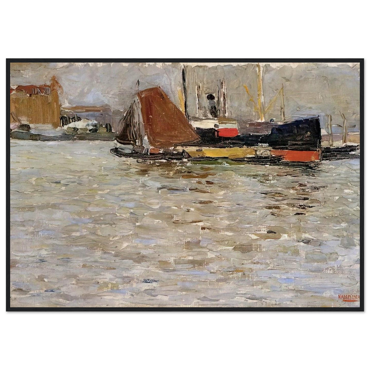 ROTTERDAM SUN 1906 Framed Poster | Wassily Kandinsky Framed Prints Wall Art | Wassily Kandinsky Shop