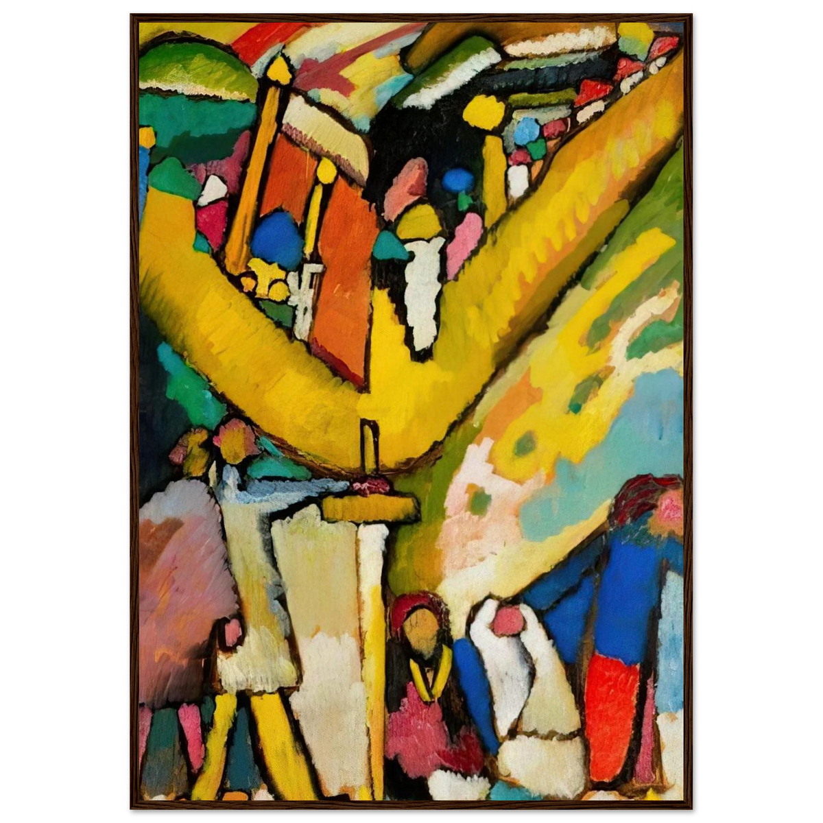 STUDY FOR IMPROVISATION 8 1909 Framed Poster | Wassily Kandinsky Framed Prints Wall Art | Wassily Kandinsky Shop