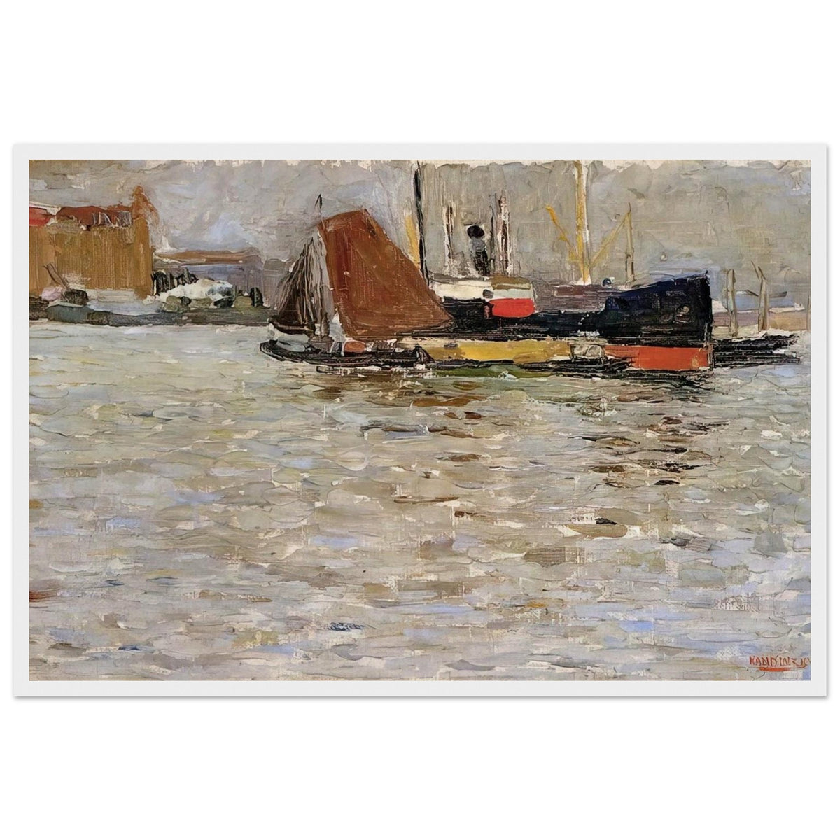 ROTTERDAM SUN 1906 Framed Poster | Wassily Kandinsky Framed Prints Wall Art | Wassily Kandinsky Shop