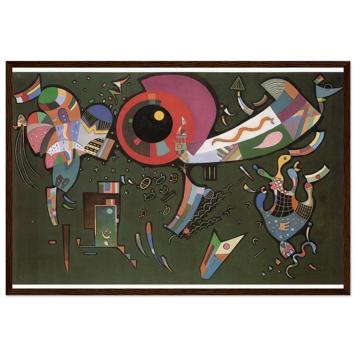 AROUND THE CIRCLE 1940 Framed Poster | Wassily Kandinsky Framed Prints Wall Art | Wassily Kandinsky Shop