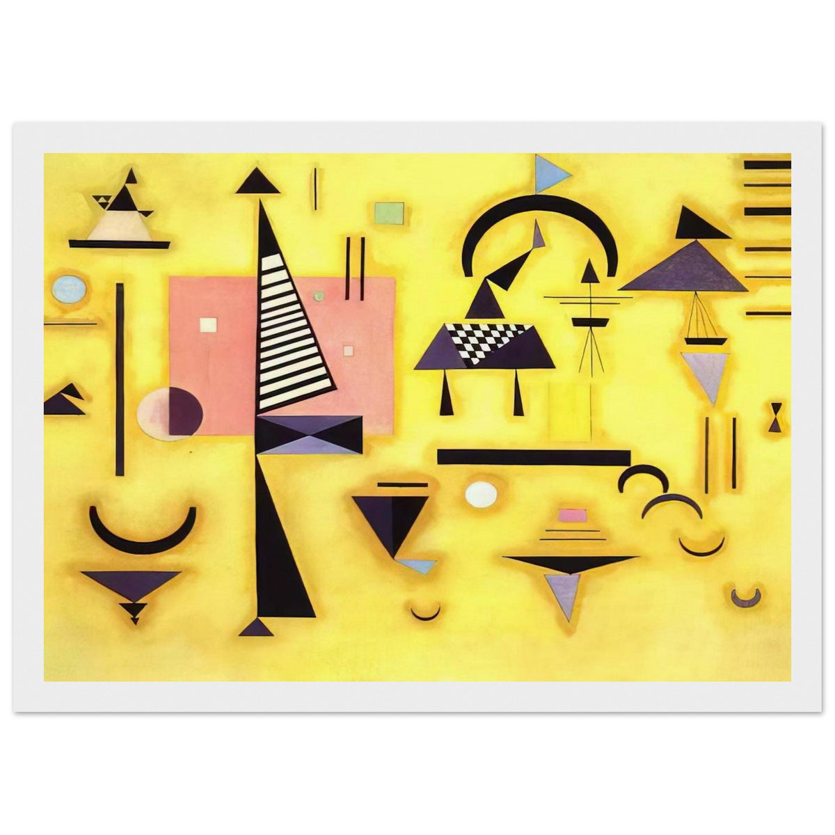 DECISIVE PINK 1932 Framed Poster | Wassily Kandinsky Framed Prints Wall Art | Wassily Kandinsky Shop