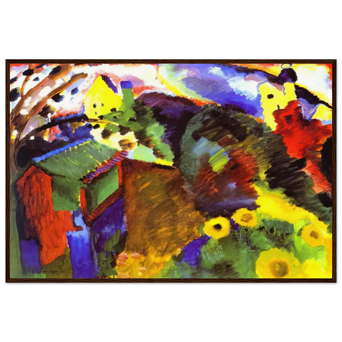 MURNAU GARDEN 1910 Framed Poster | Wassily Kandinsky Framed Prints Wall Art | Wassily Kandinsky Shop