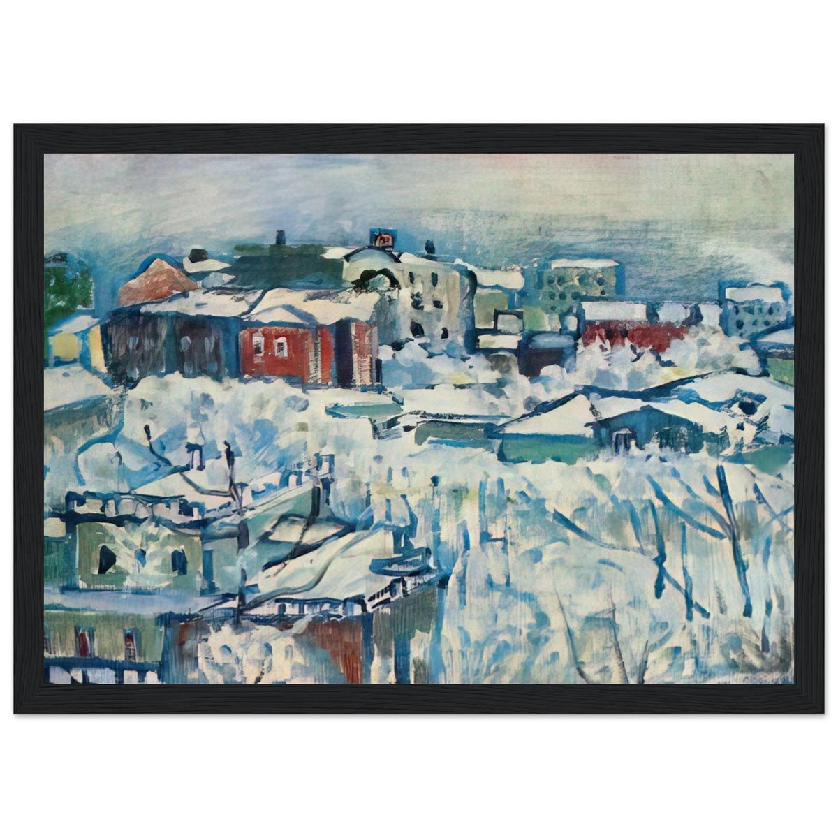 MOSCOW SMOLENSKY BOULEVARD STUDY 1916 Framed Poster | Wassily Kandinsky Framed Prints Wall Art | Wassily Kandinsky Shop