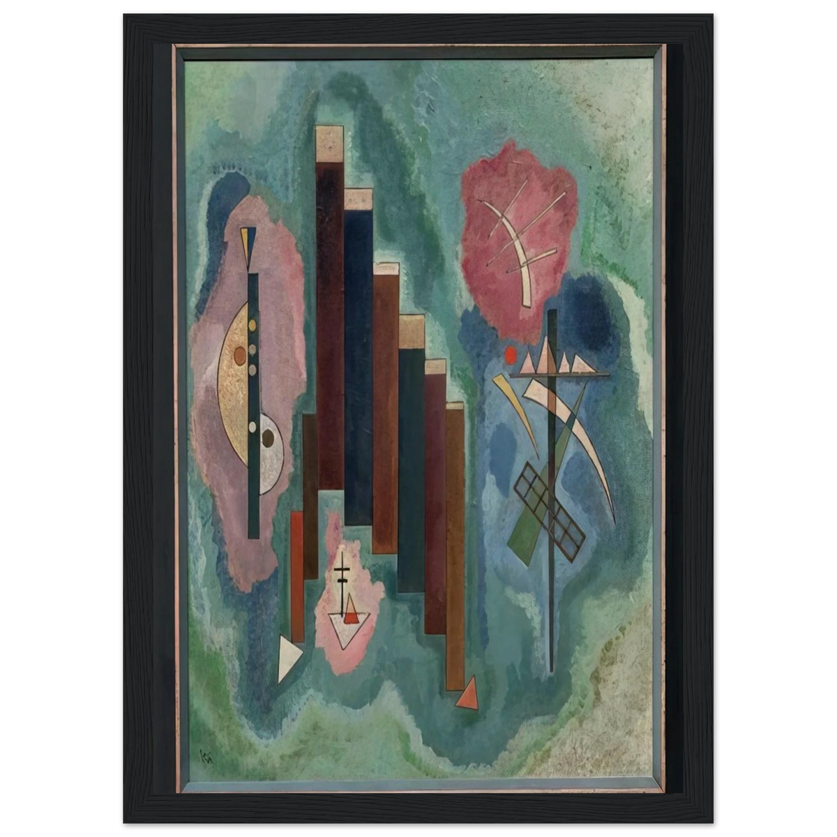 DOWNWARDS 1929 Framed Poster | Wassily Kandinsky Framed Prints Wall Art | Wassily Kandinsky Shop