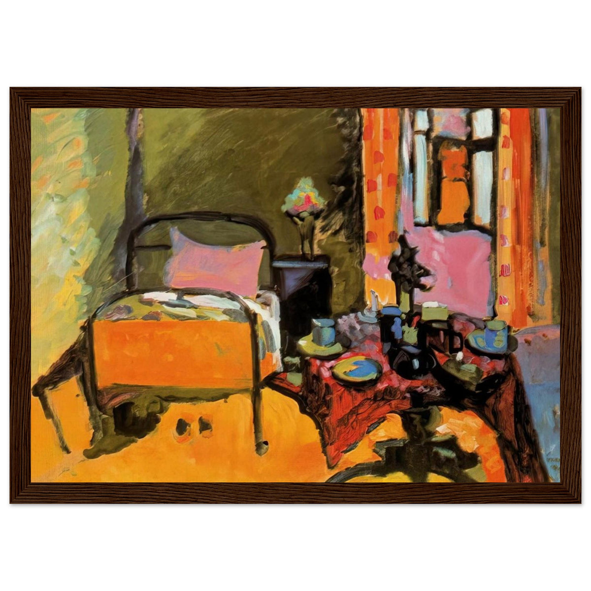 BEDROOM IN AINTMILLERSTRASSE 1909 Framed Poster | Wassily Kandinsky Framed Prints Wall Art | Wassily Kandinsky Shop