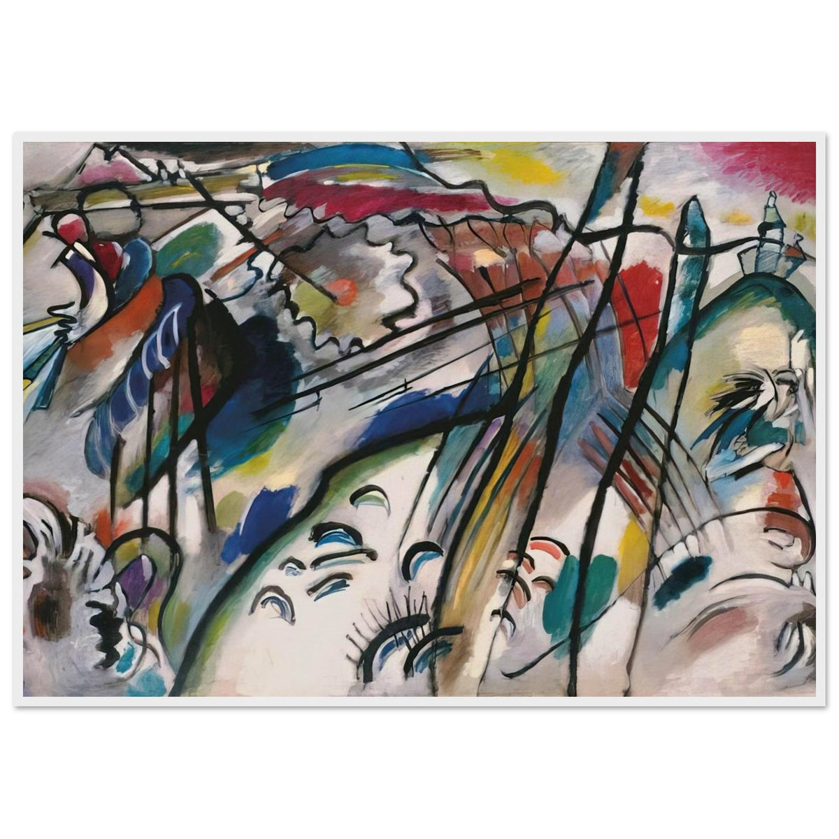 IMPROVISATION 28 SECOND VERSION 1912 Framed Poster | Wassily Kandinsky Framed Prints Wall Art | Wassily Kandinsky Shop