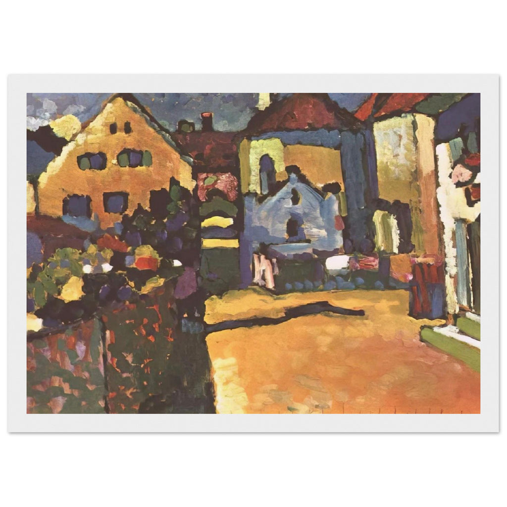 GRUNGASSE IN MURNAU 1909 Framed Poster | Wassily Kandinsky Framed Prints Wall Art | Wassily Kandinsky Shop