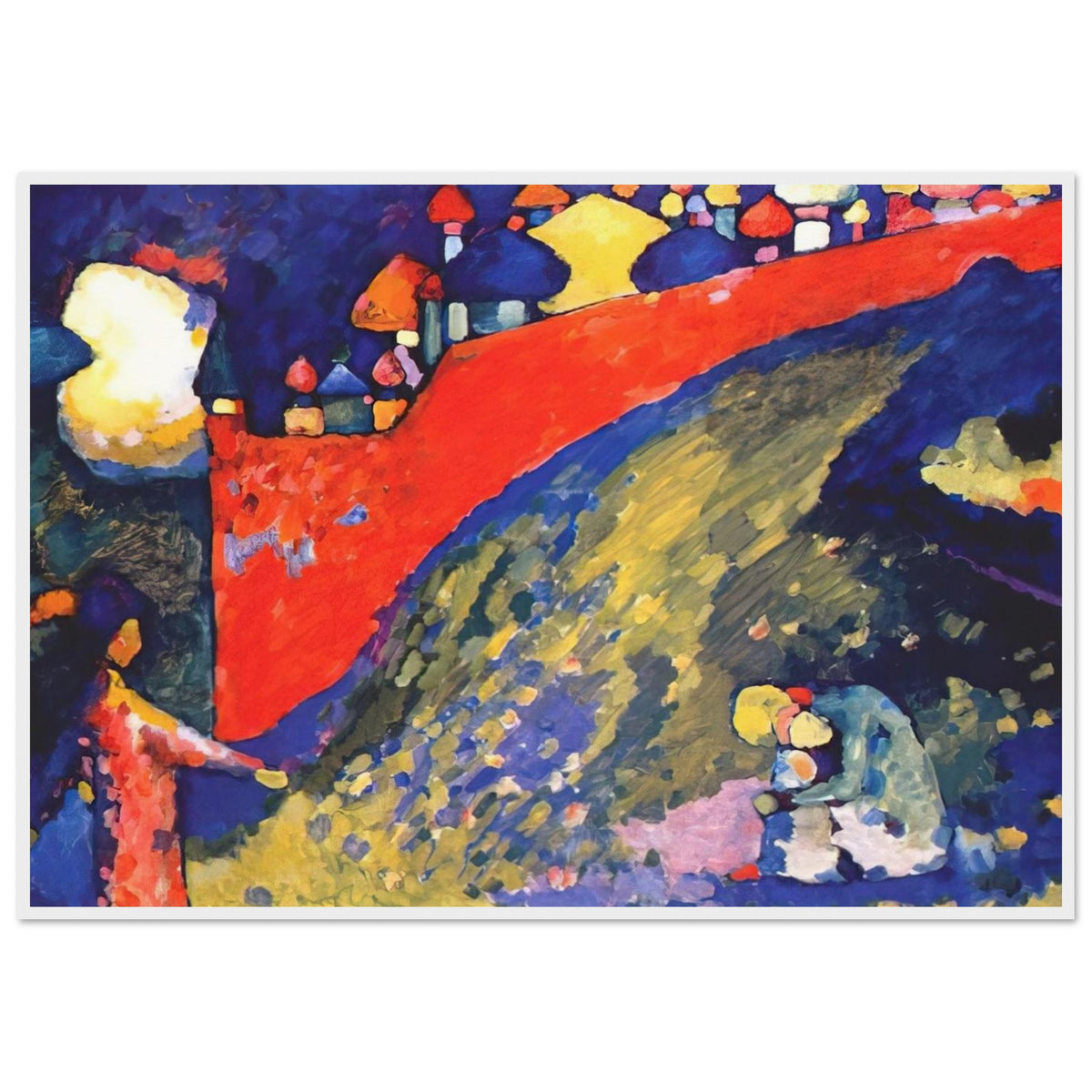 RED WALL DESTINY 1909 Framed Poster | Wassily Kandinsky Framed Prints Wall Art | Wassily Kandinsky Shop