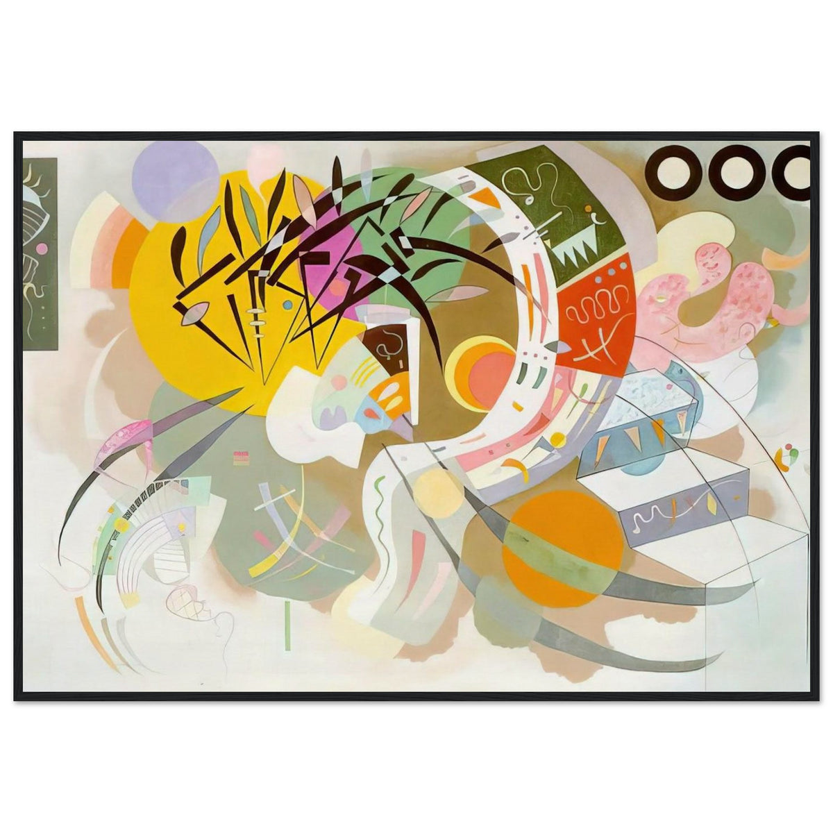 DOMINANT CURVE 1936 Framed Poster | Wassily Kandinsky Framed Prints Wall Art | Wassily Kandinsky Shop