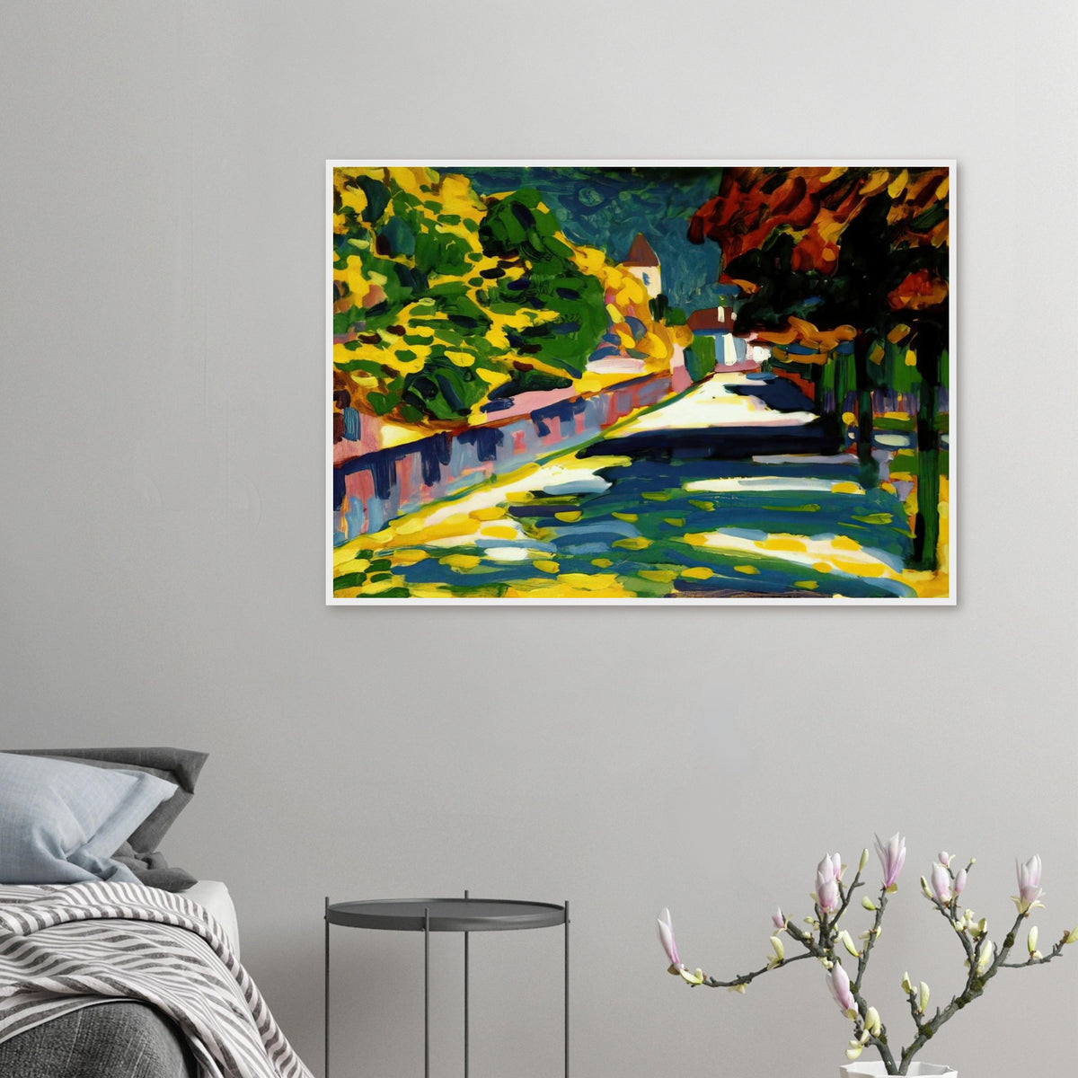 AUTUMN IN BAVARIA 1908 Framed Poster | Wassily Kandinsky Framed Prints Wall Art | Wassily Kandinsky Shop