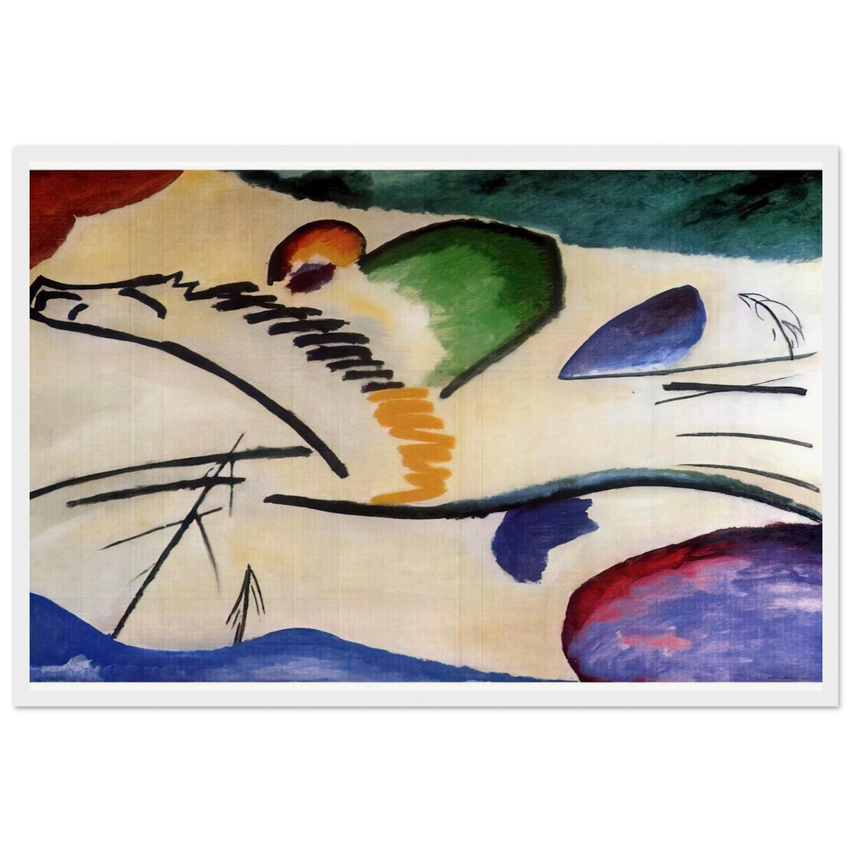 LYRICAL LYRICS 1911 Framed Poster | Wassily Kandinsky Framed Prints Wall Art | Wassily Kandinsky Shop