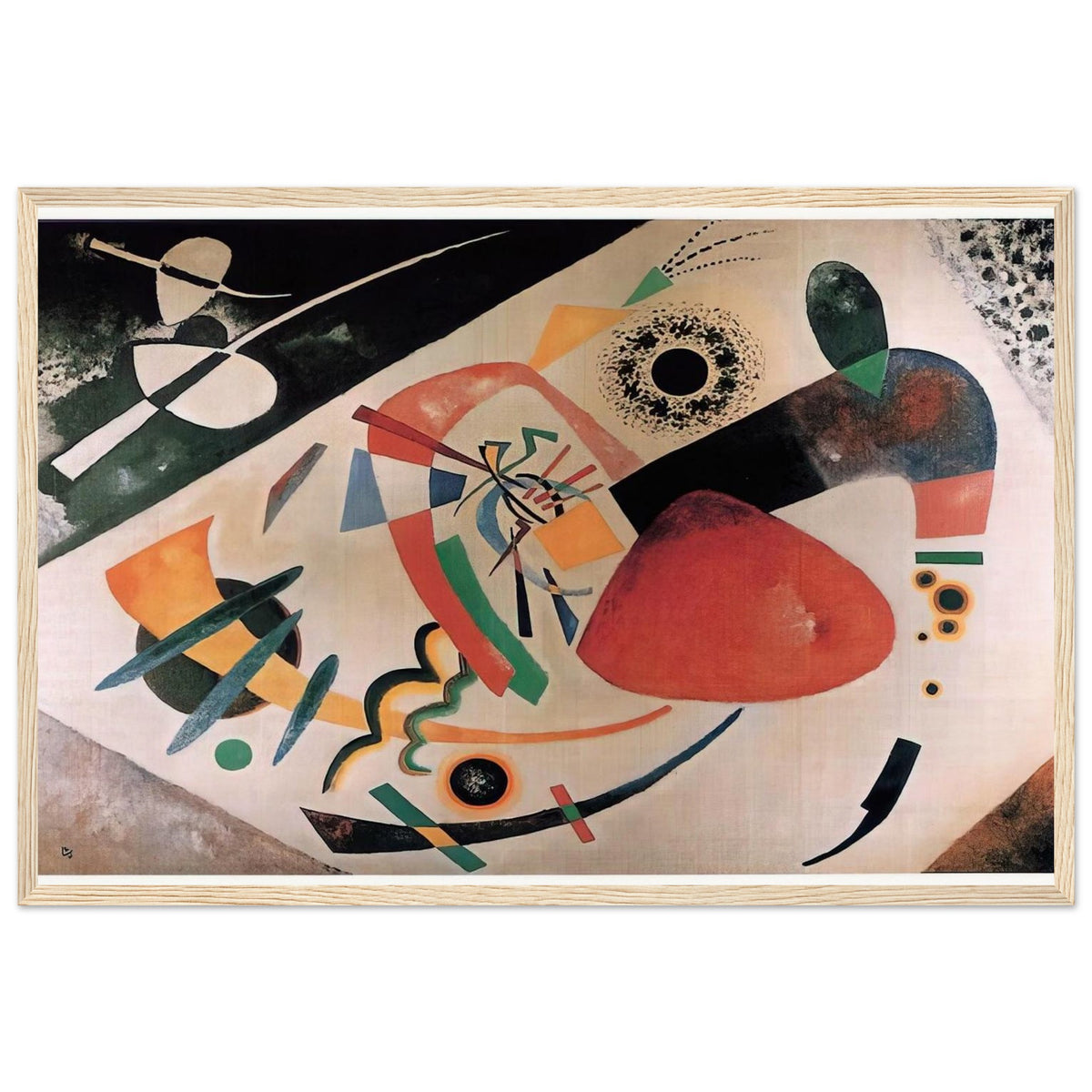 RED SPOT II 1921 Framed Poster | Wassily Kandinsky Framed Prints Wall Art | Wassily Kandinsky Shop
