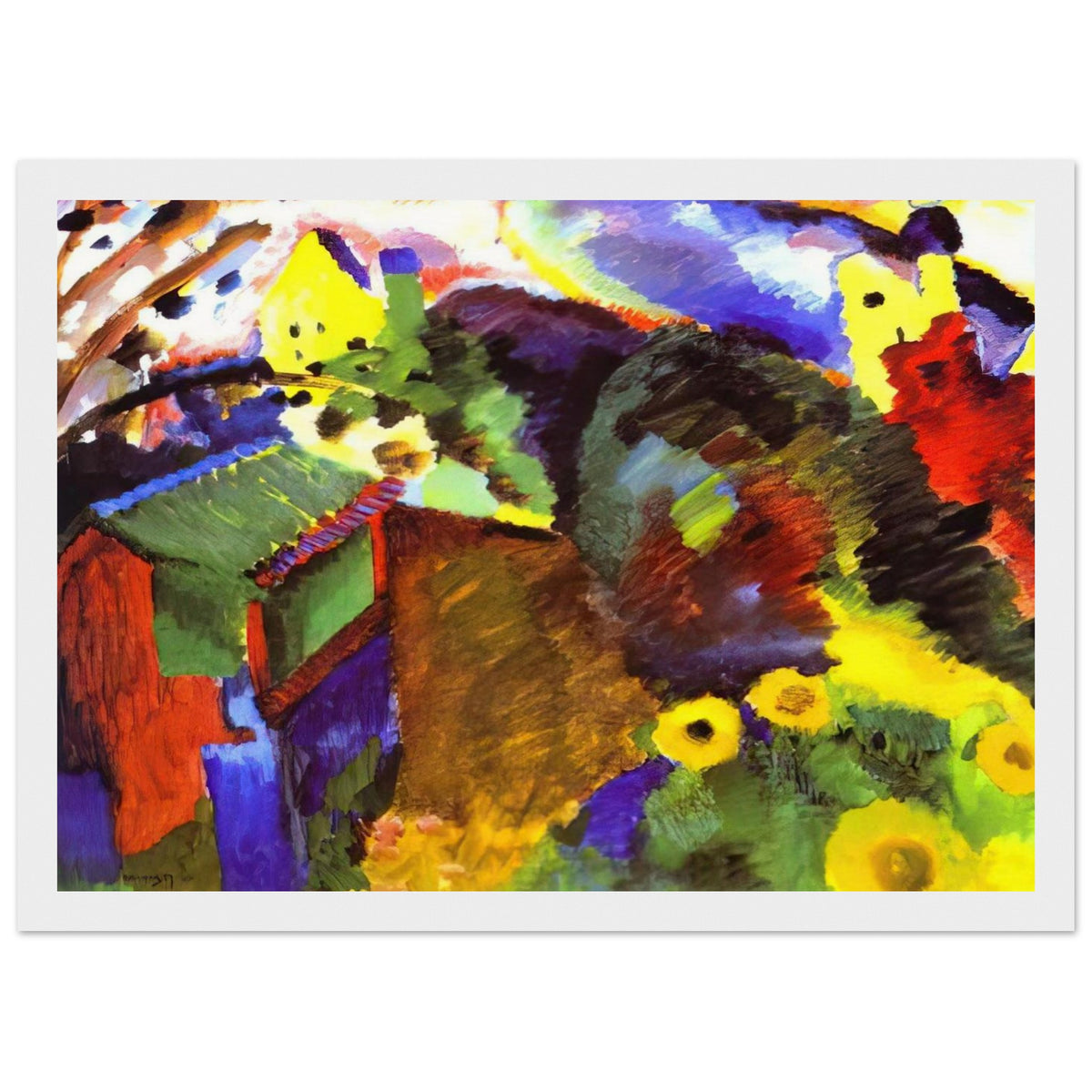 MURNAU GARDEN 1910 Framed Poster | Wassily Kandinsky Framed Prints Wall Art | Wassily Kandinsky Shop