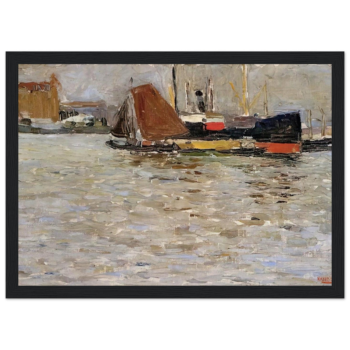 ROTTERDAM SUN 1906 Framed Poster | Wassily Kandinsky Framed Prints Wall Art | Wassily Kandinsky Shop