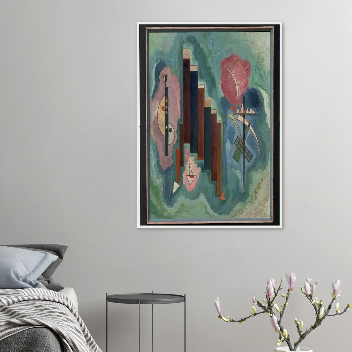 DOWNWARDS 1929 Framed Poster | Wassily Kandinsky Framed Prints Wall Art | Wassily Kandinsky Shop