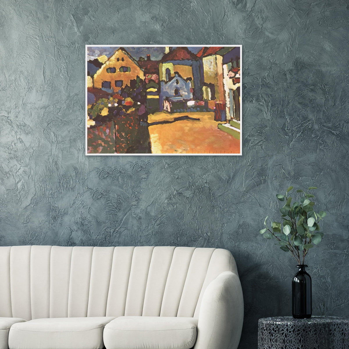 GRUNGASSE IN MURNAU 1909 Framed Poster | Wassily Kandinsky Framed Prints Wall Art | Wassily Kandinsky Shop