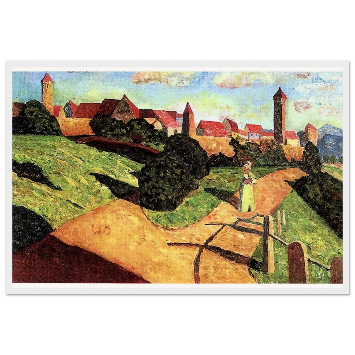 OLD TOWN II 1902 Framed Poster | Wassily Kandinsky Framed Prints Wall Art | Wassily Kandinsky Shop