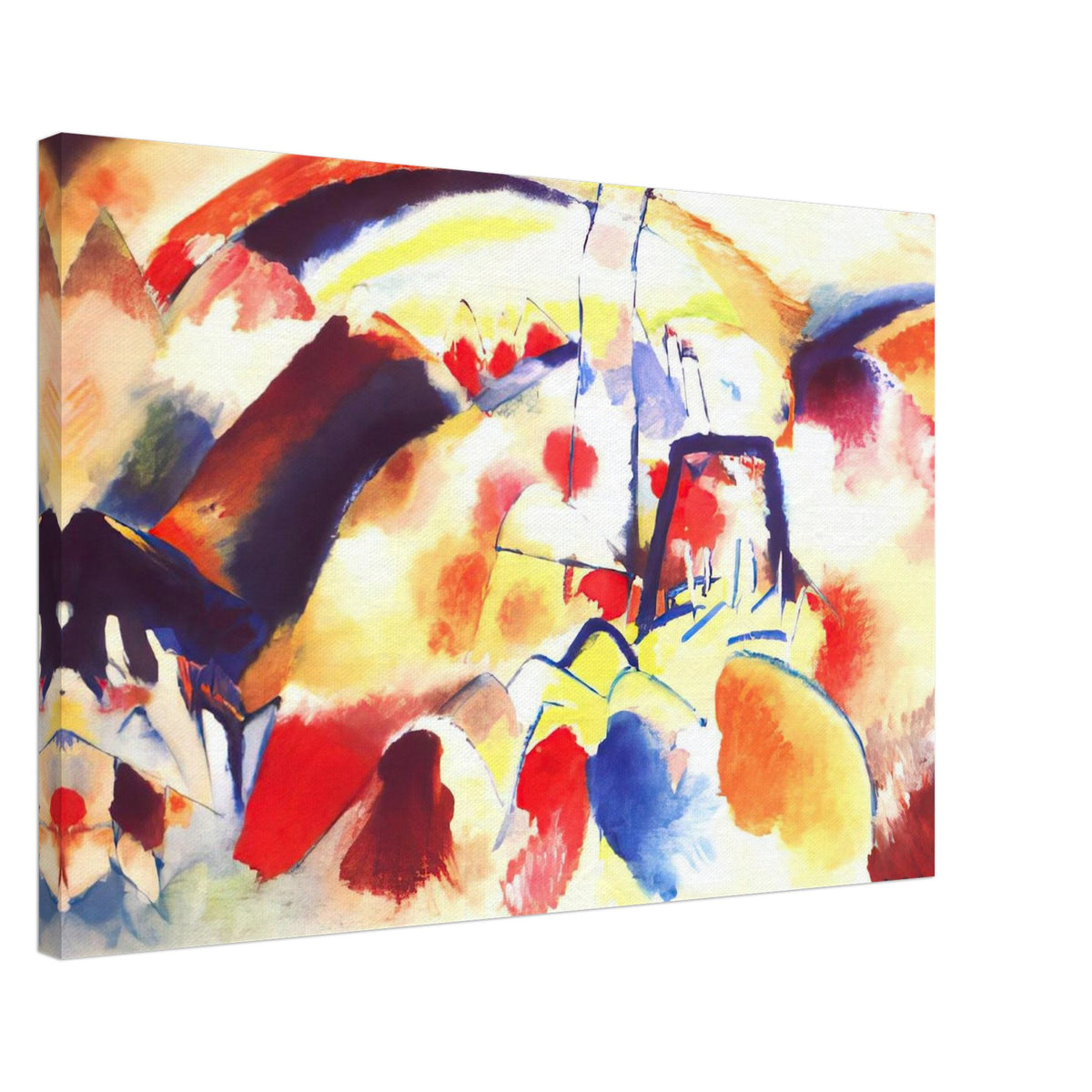 LANDSCAPE WITH RED SPOTS 1913 Canvas | Wassily Kandinsky Canvas | Wassily Kandinsky Shop