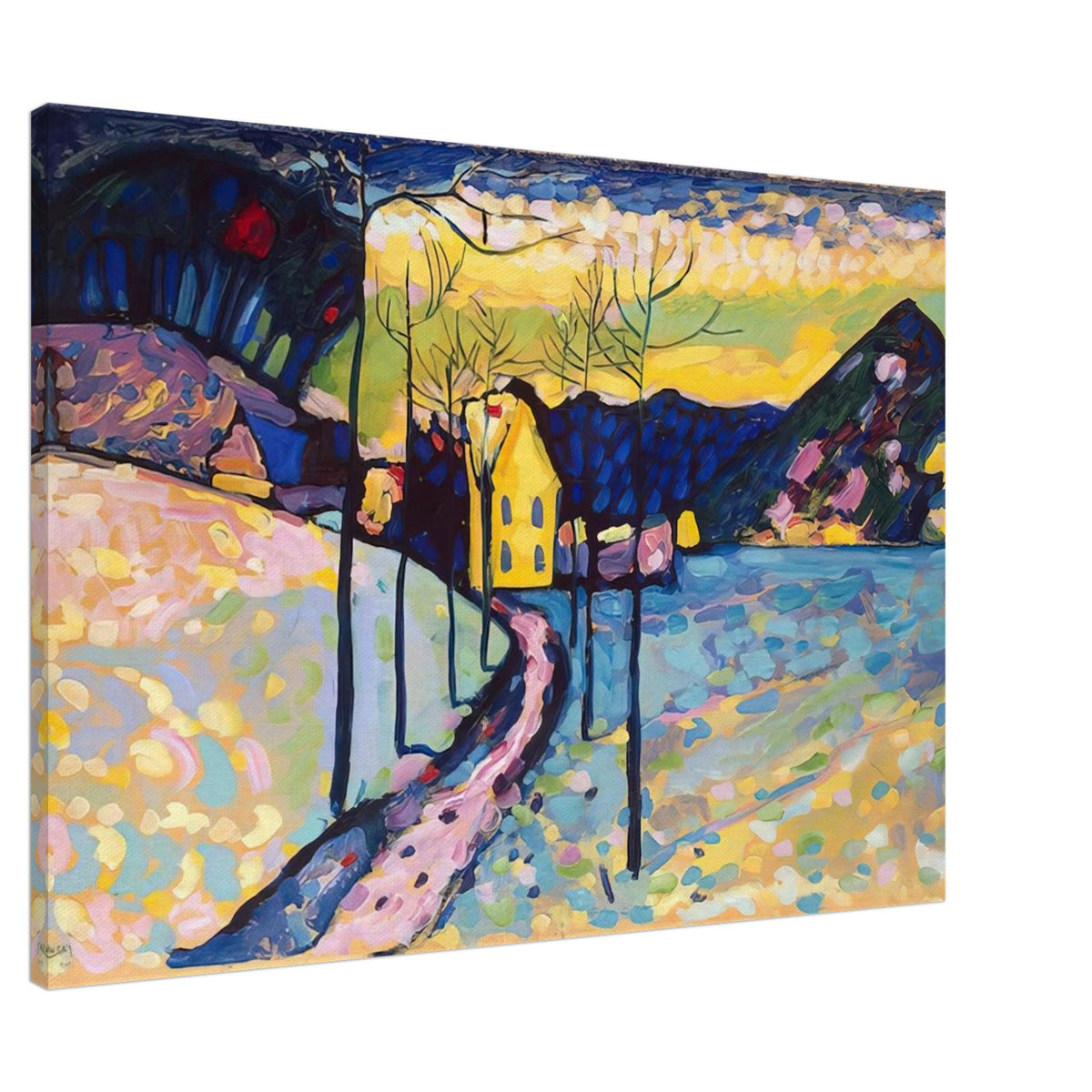 WINTER LANDSCAPE 1909 Canvas | Wassily Kandinsky Canvas | Wassily Kandinsky Shop