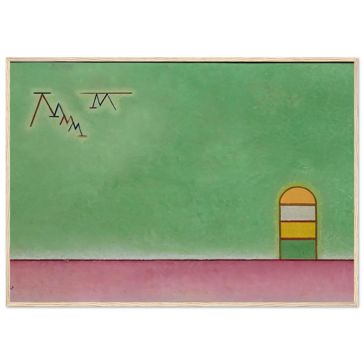 GREEN EMPTYNESS 1930 Framed Poster | Wassily Kandinsky Framed Prints Wall Art | Wassily Kandinsky Shop