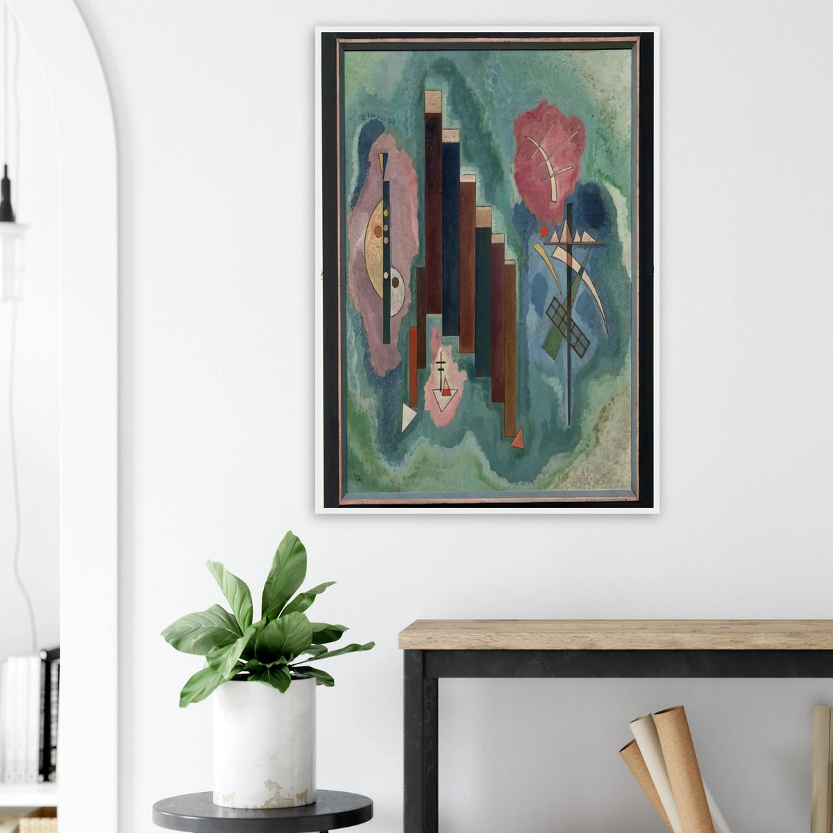 DOWNWARDS 1929 Framed Poster | Wassily Kandinsky Framed Prints Wall Art | Wassily Kandinsky Shop