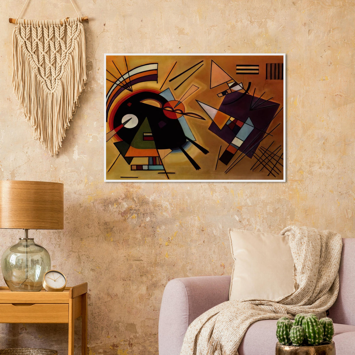 BLACK AND VIOLET 1923 Framed Poster | Wassily Kandinsky Framed Prints Wall Art | Wassily Kandinsky Shop