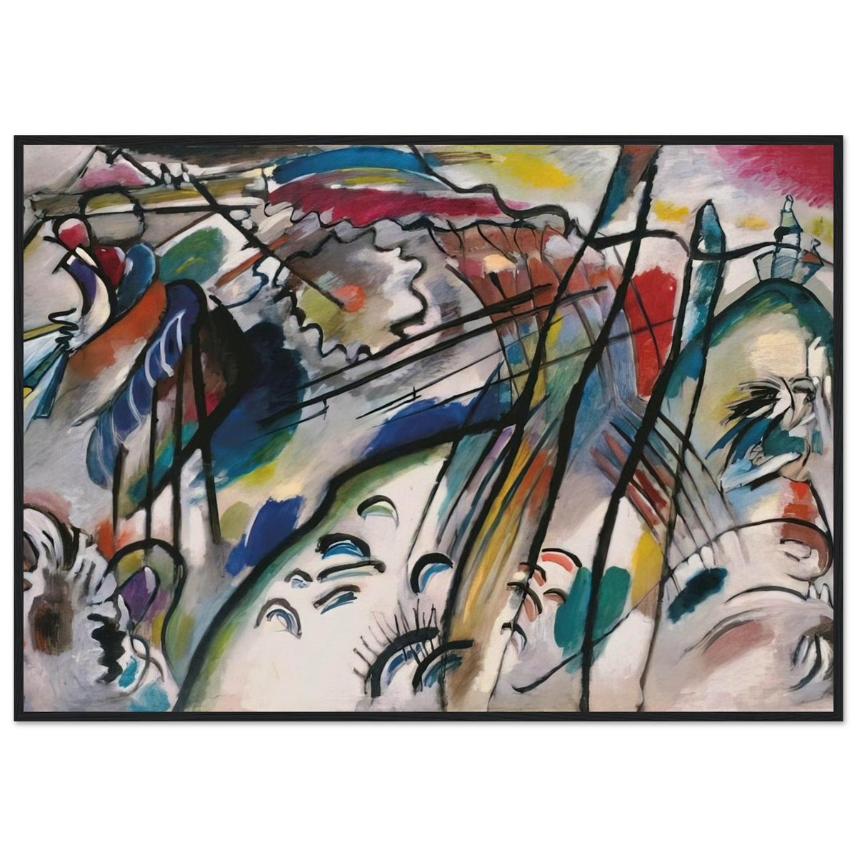 IMPROVISATION 28 SECOND VERSION 1912 Framed Poster | Wassily Kandinsky Framed Prints Wall Art | Wassily Kandinsky Shop