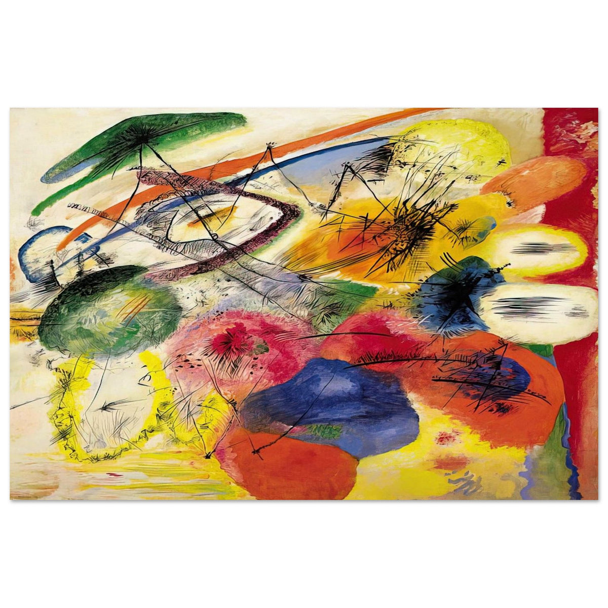 BLACK STROKES I 1913 Poster | Wassily Kandinsky Poster | Wassily Kandinsky Shop