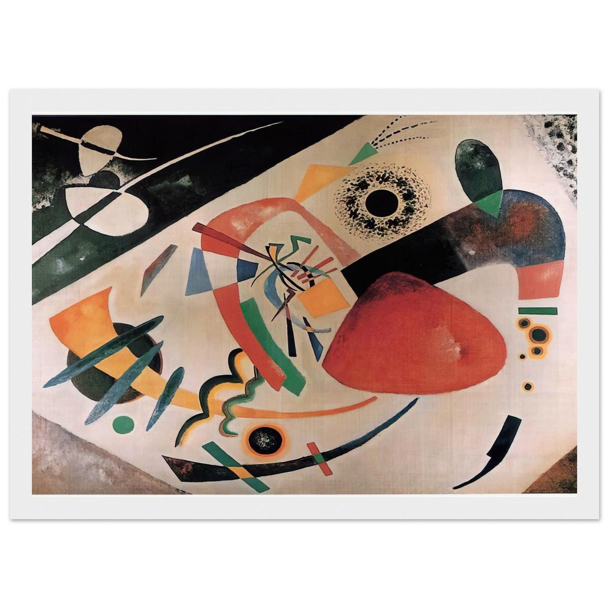 RED SPOT II 1921 Framed Poster | Wassily Kandinsky Framed Prints Wall Art | Wassily Kandinsky Shop