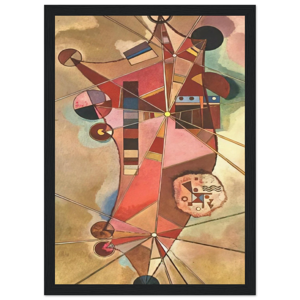 FIXED POINTS Framed Poster | Wassily Kandinsky Framed Prints Wall Art | Wassily Kandinsky Shop