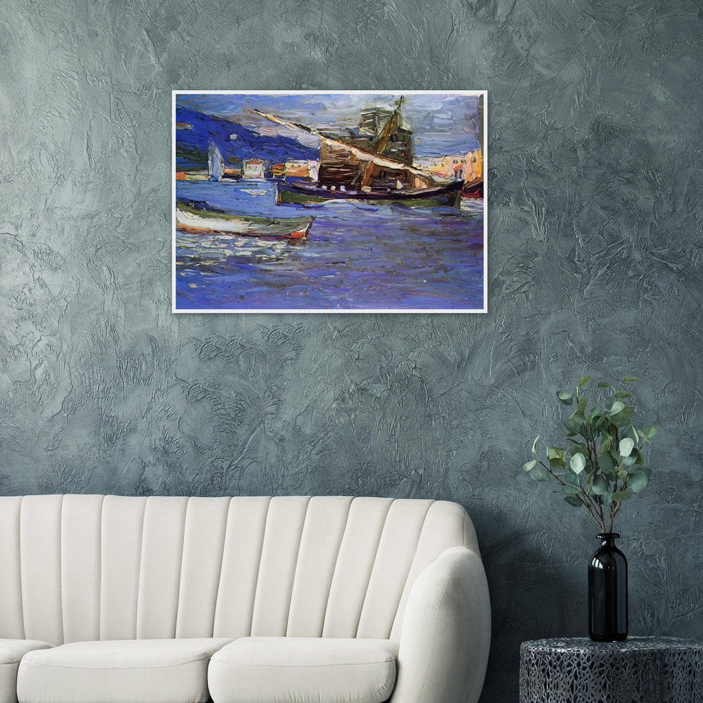 RAPALLO GRAUER DAY 1905 Framed Poster | Wassily Kandinsky Framed Prints Wall Art | Wassily Kandinsky Shop