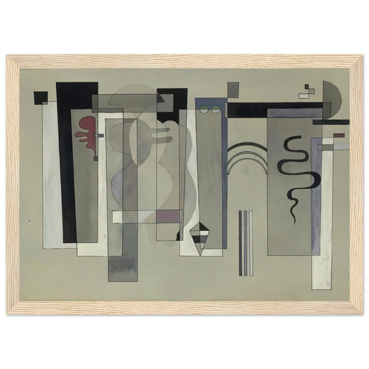 SURFACES MEETING 1934 Framed Poster | Wassily Kandinsky Framed Prints Wall Art | Wassily Kandinsky Shop