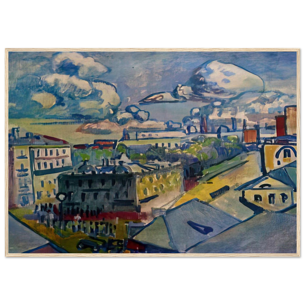 MOSCOW ZUBOVSKAYA SQUARE STUDY 1916 Framed Poster | Wassily Kandinsky Framed Prints Wall Art | Wassily Kandinsky Shop