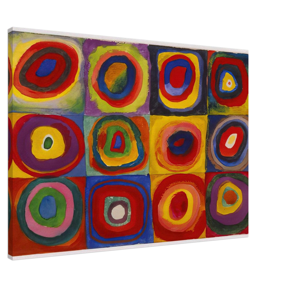 COLOR STUDY SQUARES WITH CONCENTRIC CIRCLES 1913 Canvas | Wassily Kandinsky Canvas | Wassily Kandinsky Shop