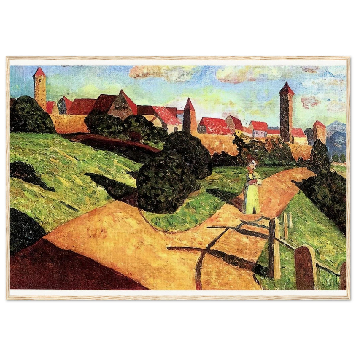 OLD TOWN II 1902 Framed Poster | Wassily Kandinsky Framed Prints Wall Art | Wassily Kandinsky Shop
