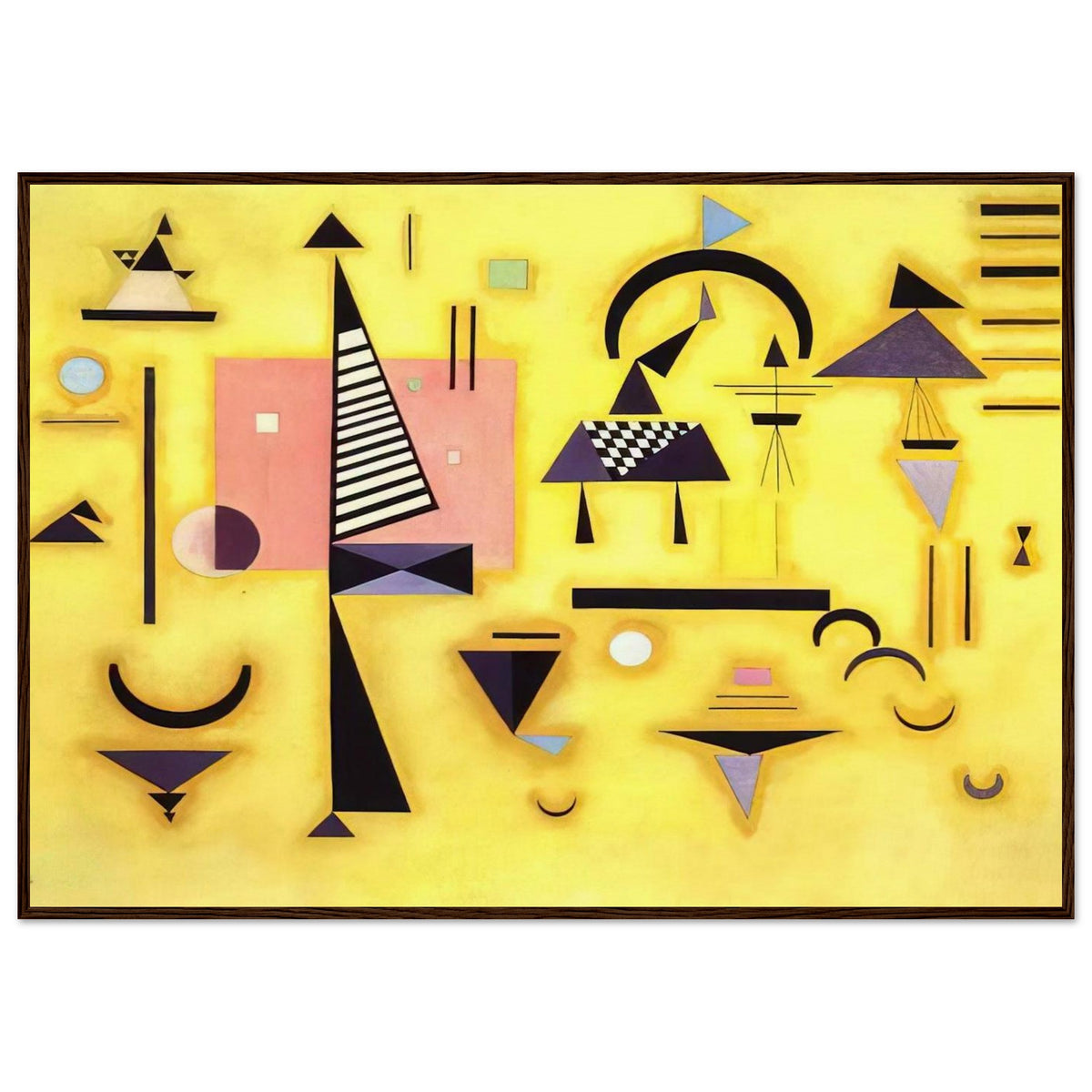 DECISIVE PINK 1932 Framed Poster | Wassily Kandinsky Framed Prints Wall Art | Wassily Kandinsky Shop