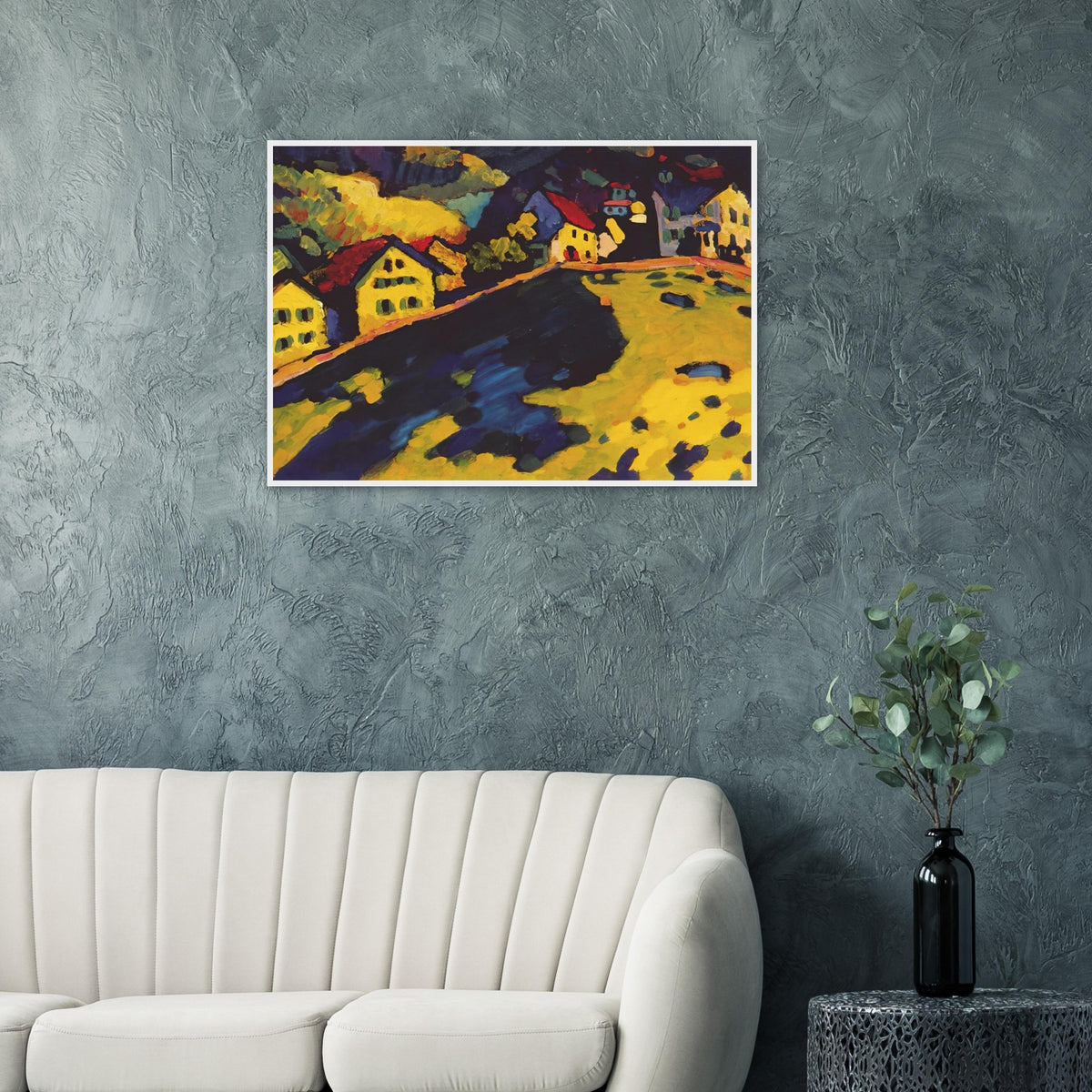 HOUSES AT MURNAU 1909 Framed Poster | Wassily Kandinsky Framed Prints Wall Art | Wassily Kandinsky Shop